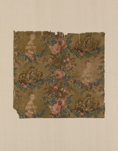 Fragment (Furnishing Fabric) by England, textile, 1837-1838