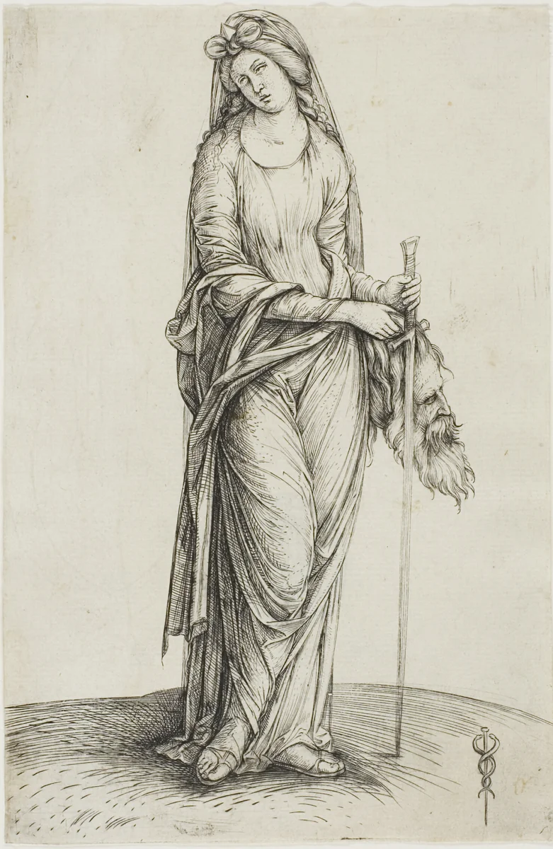 Judith Holding the Head of Holofernes by Jacopo de' Barbari, print, 1493-1503