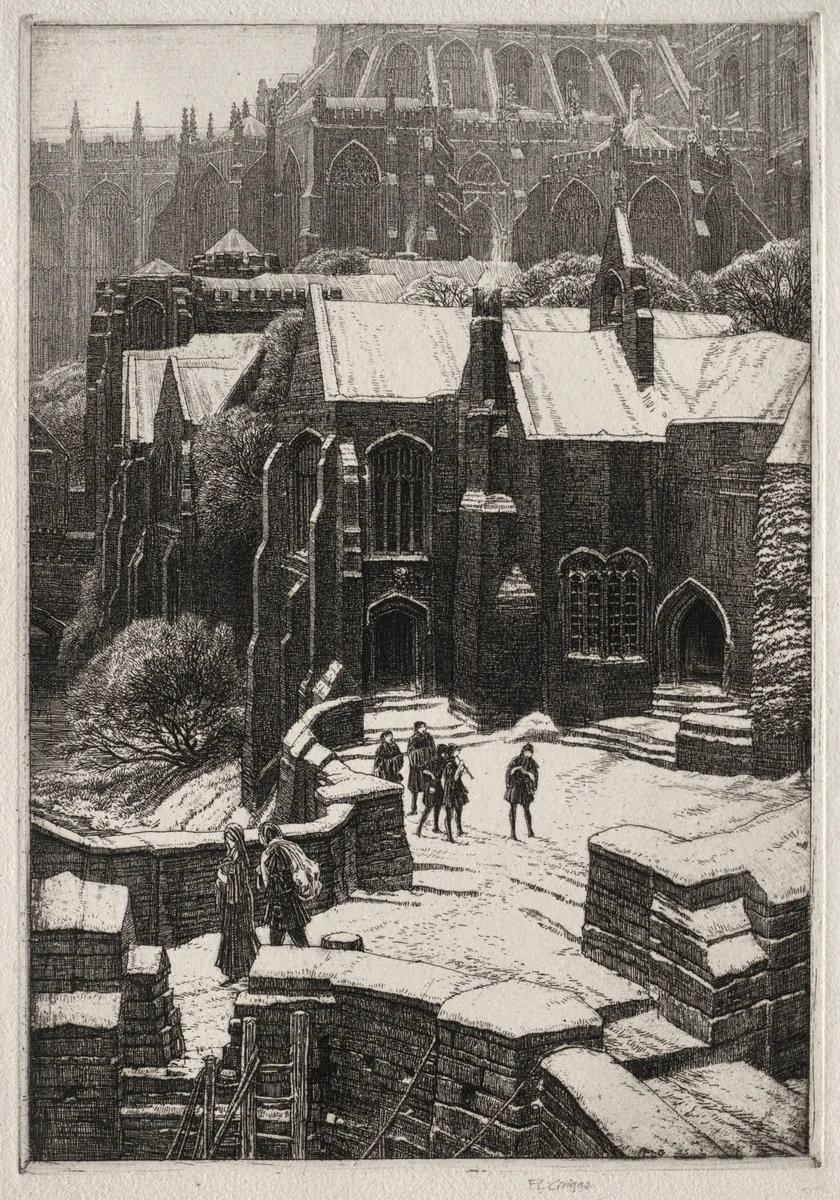 The Almonry by Frederick Landseer Maur Griggs, print, 1925