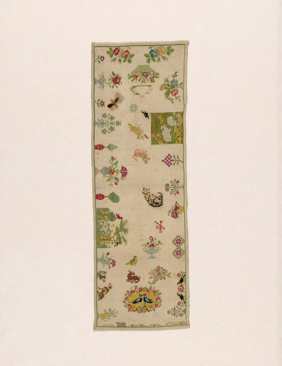 Sampler by Mexico, textile, 1825-1875