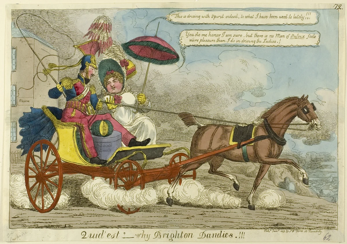 Quid est?- Why Brighton dandies.!!! by Charles Williams, print, 1819