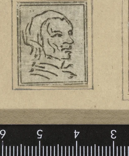 Vrouwenkop by Jacob Hoolaart, print, 1728-1789