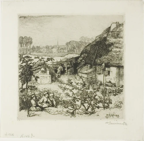 The Nest by Louis Auguste Lepère, print, 1909