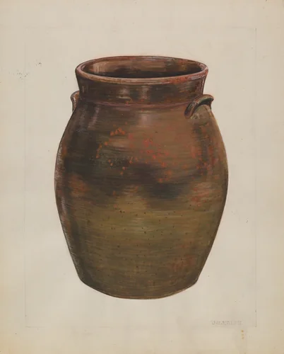 Cracker and Butter Jar by John Jordan, index of american design, 1936