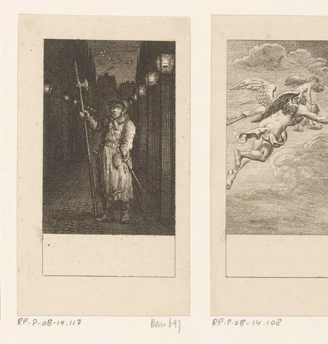 Nachtwaker by Daniel Nikolaus Chodowiecki, print, 1779