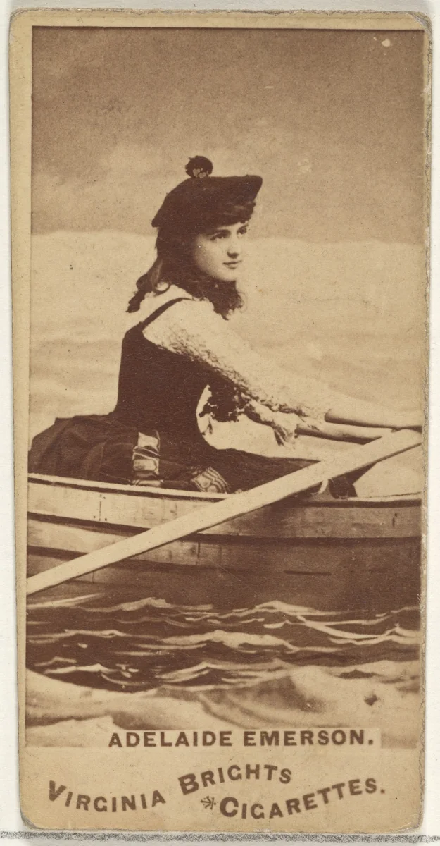 Adelaide Emerson, from the Actors and Actresses series (N45, Type 1) for Virginia Brights Cigarettes by Allen & Ginter, photograph, 1885-1891