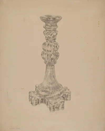 Candlestick by John Dana, index of american design, 1938