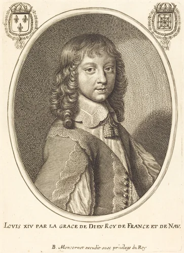 Louis XIV by Balthasar Moncornet, print, 1600-1668