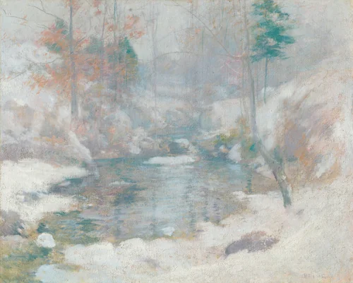 Winter Harmony by John Henry Twachtman, painting, 1890-1900