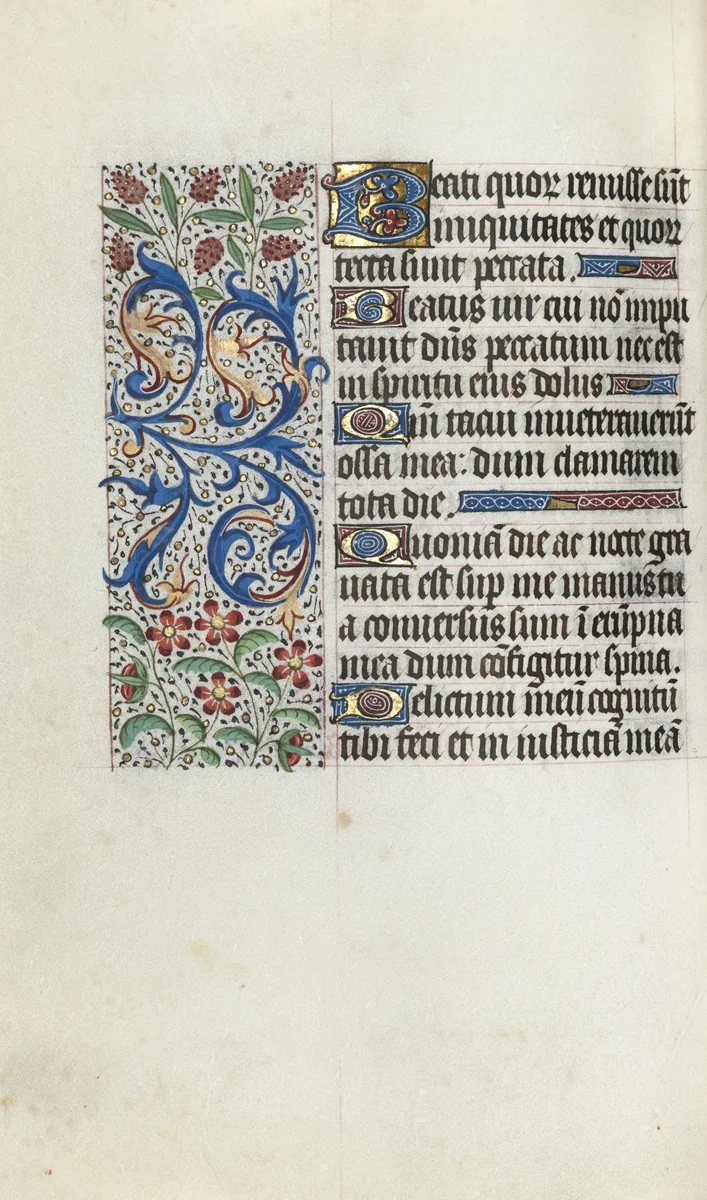 Book of Hours (Use of Rouen): fol. 81v by Master of the Geneva Latini, book, 1465-1475