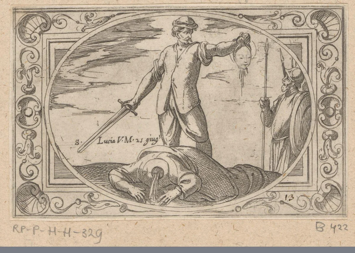 H. Lucia by Antonio Tempesta, print, 1565-1630