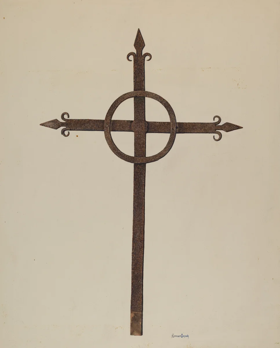 Iron Cross by H. Langden Brown, index of american design, 1938