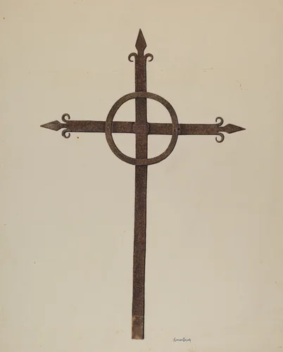 Iron Cross by H. Langden Brown, index of american design, 1938