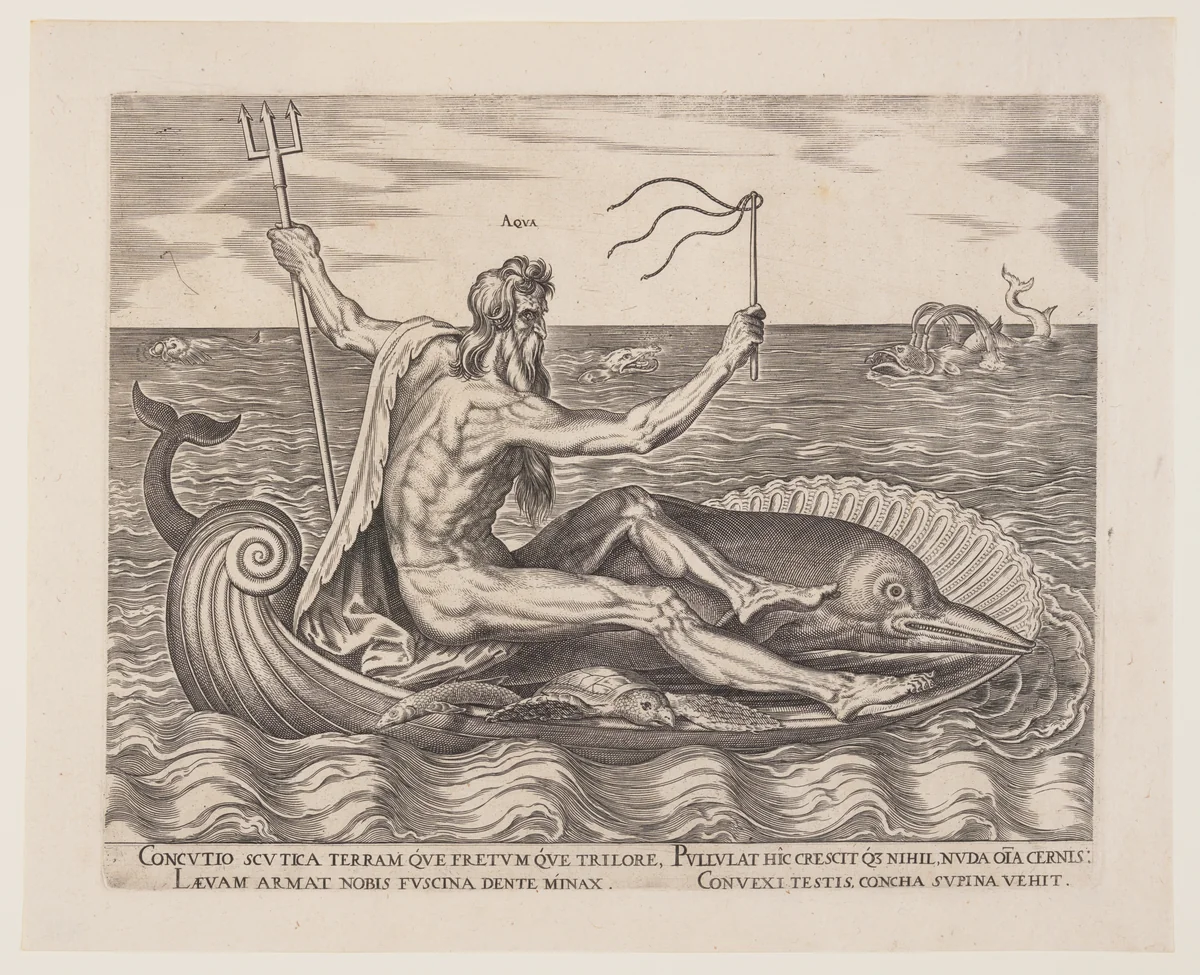 Water, from The Four Elements by Philip Galle, print, 1564