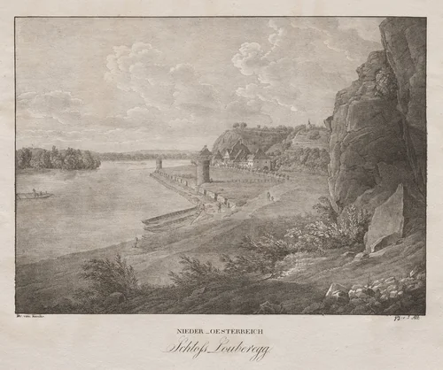 Nieder-oesterreich, Schloss Louberegg by Jakob Alt, print