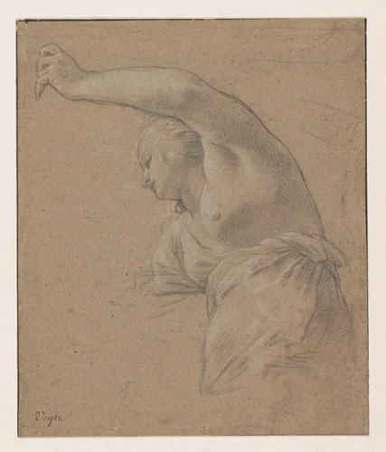 Aurora by Simon Vouet, drawing, 1600-1659