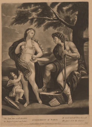 Judgment of Paris by British 18th Century, print, 1700-1799