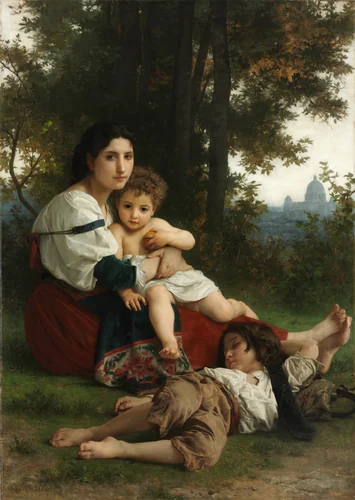Rest by William-Adolphe Bouguereau, painting, 1879