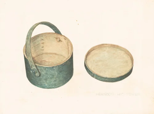 Clothes Pin Basket by Herndon Hightower, index of american design, 1938