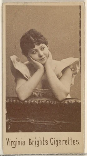 From the Actors and Actresses series (N45, Type 5) for Virginia Brights Cigarettes by Allen & Ginter, photograph, 1885-1891
