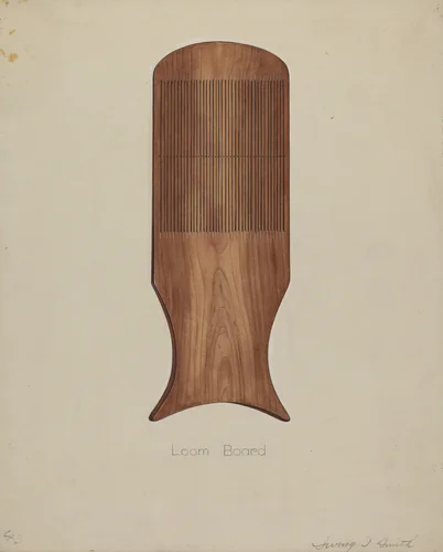 Shaker Tape Loom by Irving I. Smith, index of american design, 1935-1942