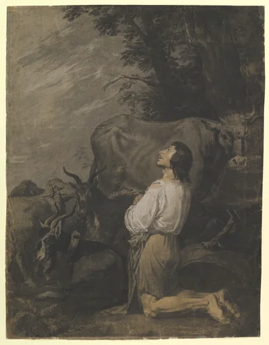 The Prodigal Son by Salvator Rosa, drawing, 1615-1673