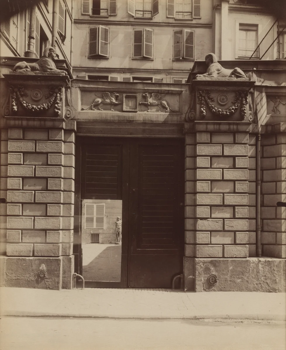 House Where Voltaire Died in 1778, 1 Rue de Beaune by Eugène Atget, photograph, 1909