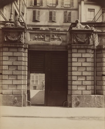 House Where Voltaire Died in 1778, 1 Rue de Beaune by Eugène Atget, photograph, 1909