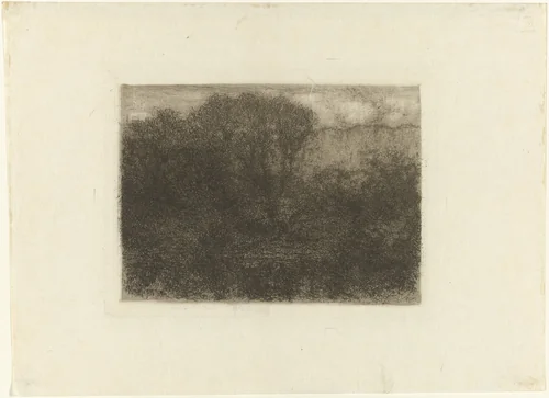 Bosvijver by Matthijs Maris, print, 1880-1883