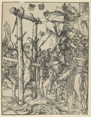 Simon, from The Martyrdom of the Twelve Apostles by Lucas Cranach, print, 1472-1553