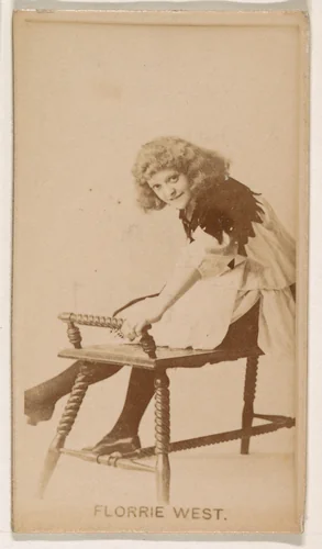 Florrie West, from the Actresses series (N245) issued by Kinney Brothers to promote Sweet Caporal Cigarettes by Kinney Brothers Tobacco Company, photograph, 1890
