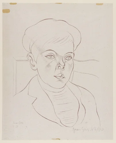 Portrait of a Boy by Juan Gris, print, 1921