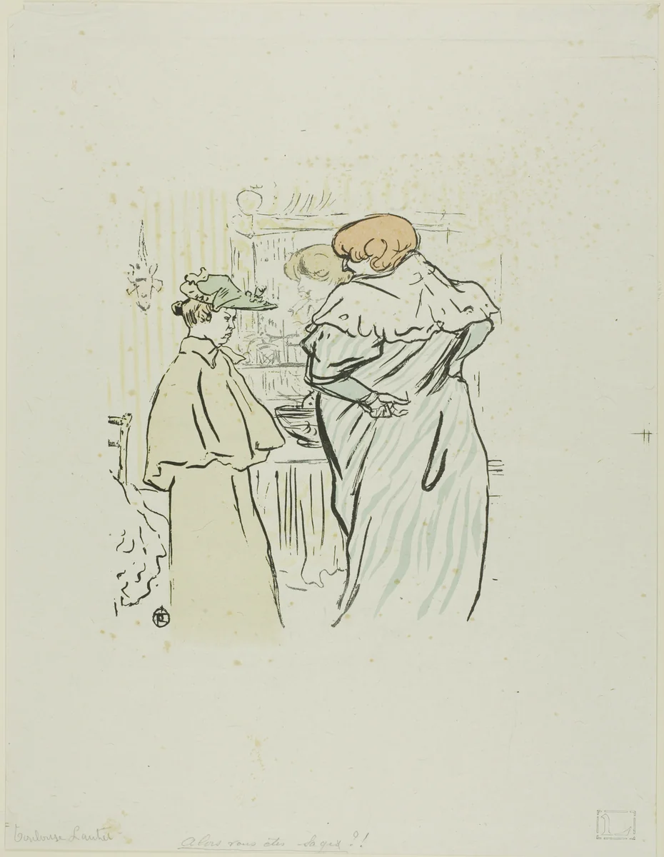 So You Are Experienced? by Henri de Toulouse-Lautrec, print, 1897