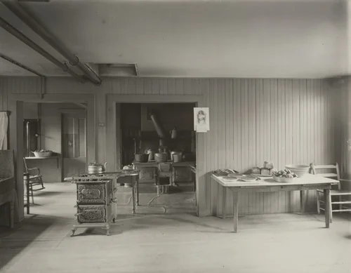 Kitchen in the Vicinity of Boston, Massachusetts by Charles H. Currier, photograph, 1901