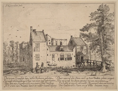 Berkenrode Castle by Pieter Jansz Saenredam, print, 1628