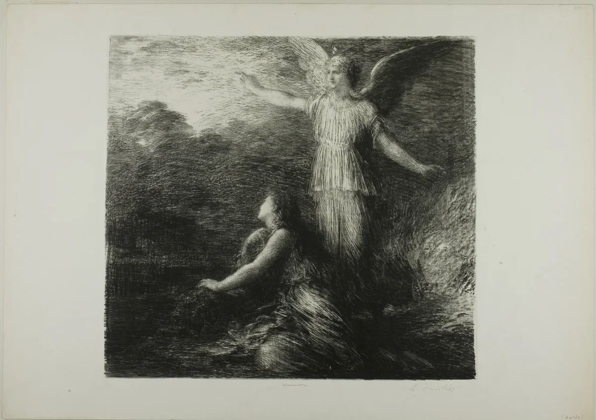 Paradise and the Peri (Opening), first plate by Henri Fantin-Latour, print, 1884