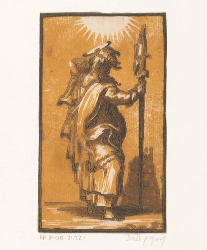 Heilige Matteüs by Unknown, print, 1520-1550