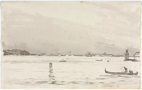 Lagoon, Venice by Muirhead Bone, drawing, 1920-1953
