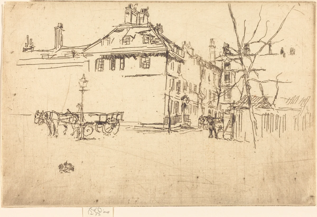 Temple by James McNeill Whistler, print, 1880-1881