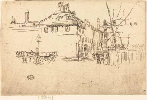Temple by James McNeill Whistler, print, 1880-1881