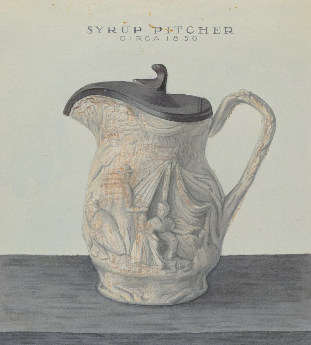 Syrup Pitcher by Cleo Lovett, index of american design, 1938