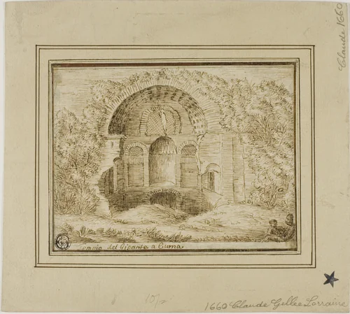 Giant's Temple at Cumae by Unknown Artist, drawing, 1601-1700
