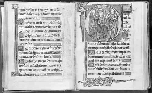 Psalter by Belgian, drawing, 1280-1295