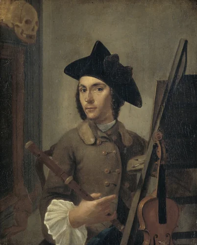 Self-Portrait by Gerrit Backhuijzen, painting, 1745-1760