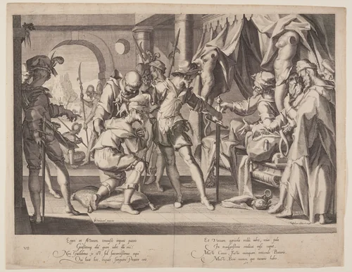 Count William Permitting Beheading, plate 7 from Thrones of Justice (Thronus Iustitiae) by Willem van Swanenburgh, print, 1606