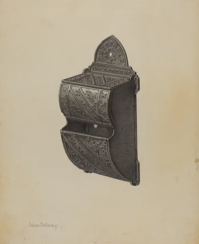 Match Holder by Julius Bellamy, index of american design, 1940