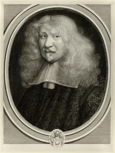 Denis Marin de la Châtaigneraye, Secretary to the King by Antoine Masson, print, 1672