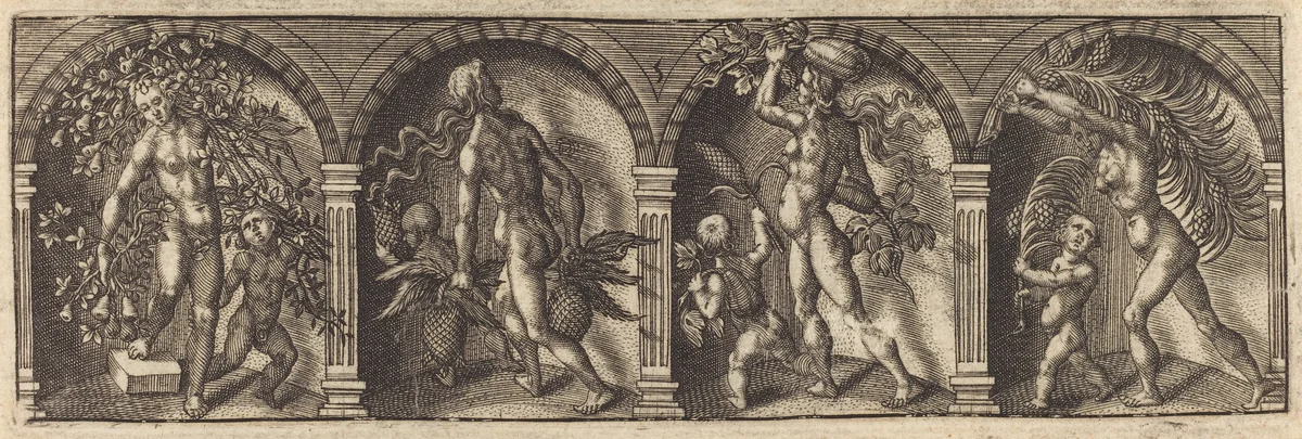 Les divers pourtraicts et figures V by Master AD, print, 1600