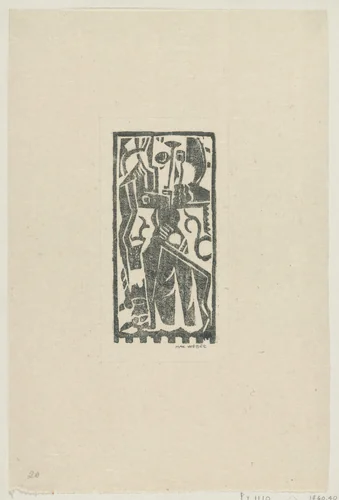 Figure Composition by Max Weber, print, 1919