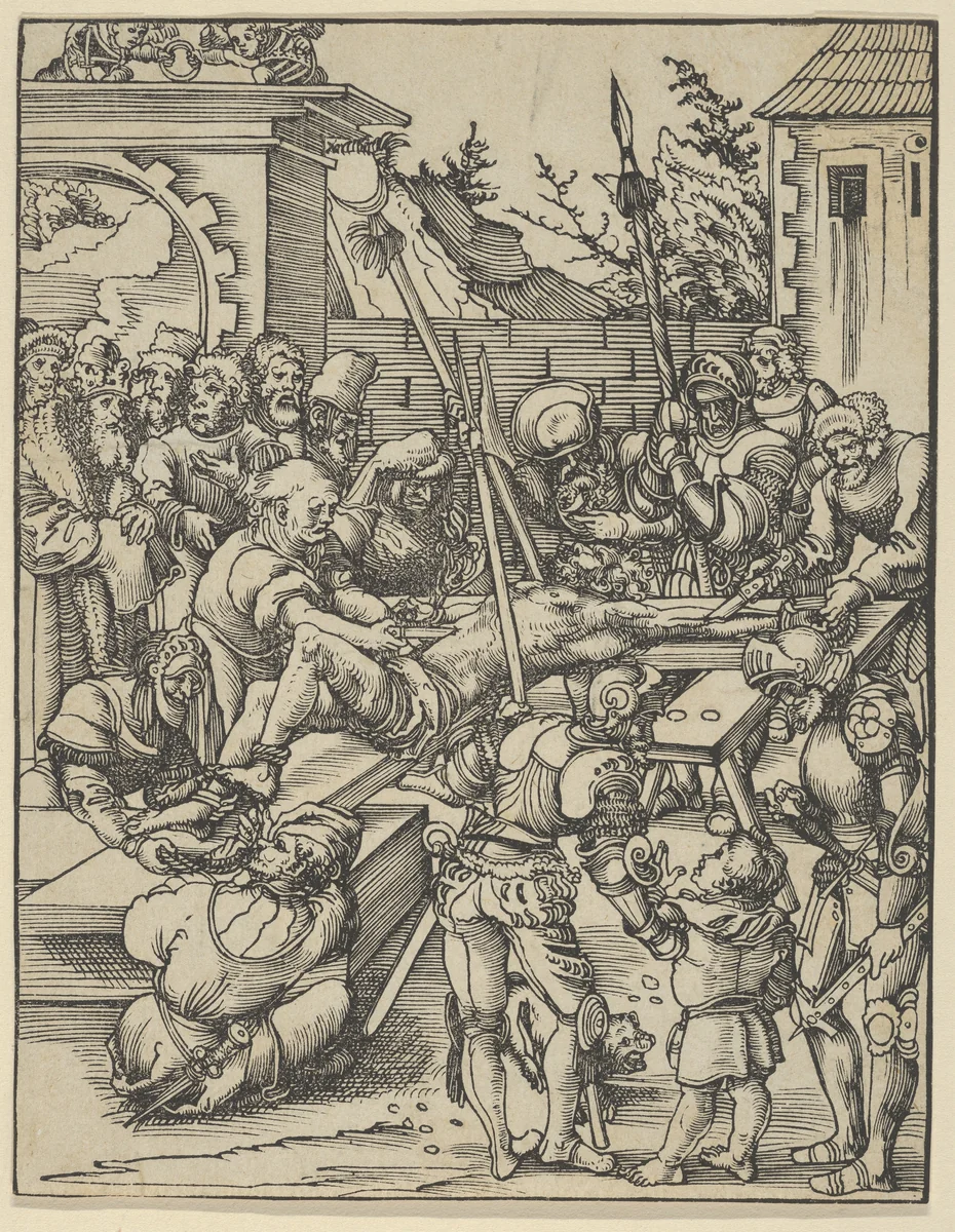 Philip from the Martyrdom of the Twelve Apostles by Lucas Cranach, print, 1472-1553